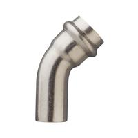 FRB X40 CURVA 45° d.54 MF PRESS-INOX art.ZX0040054054000