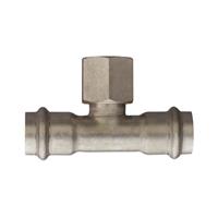 FRB XF130 TEE d.22x3/4x22 F/FIL.F/F PRESS-INOX art.ZXF130022A34022