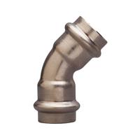 FRB X41 CURVA 45° d.22 FF PRESS-INOX art.ZX0041022022000